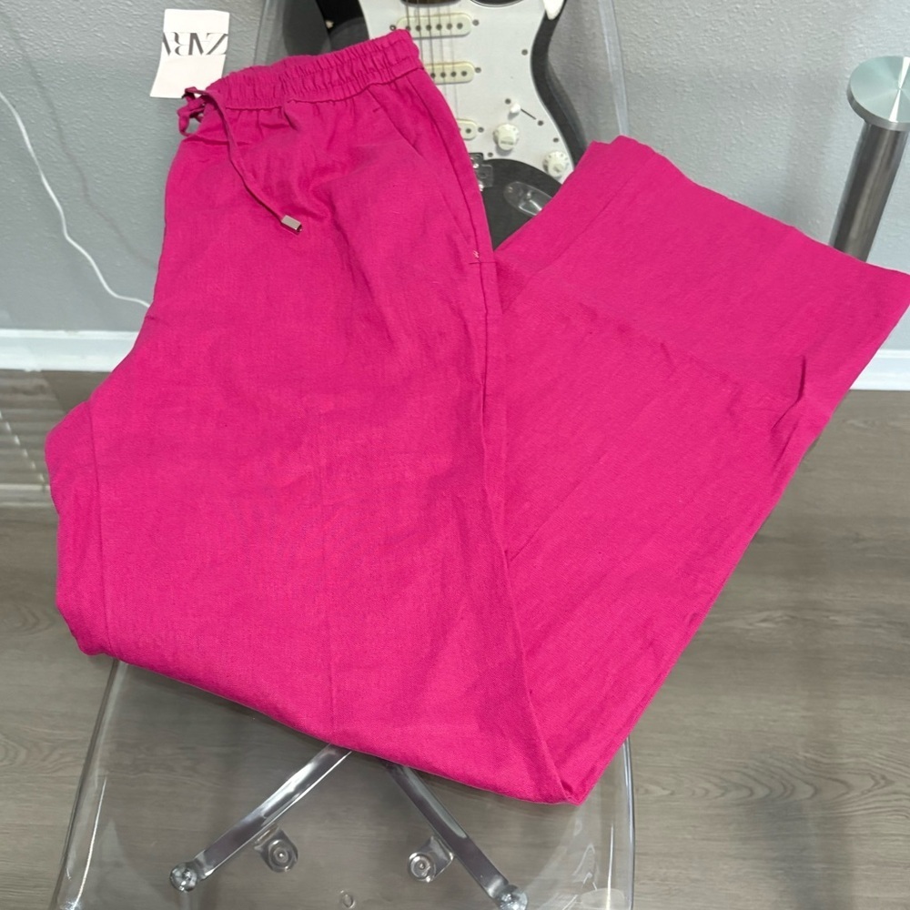 Zara Pink Straight Leg Pants